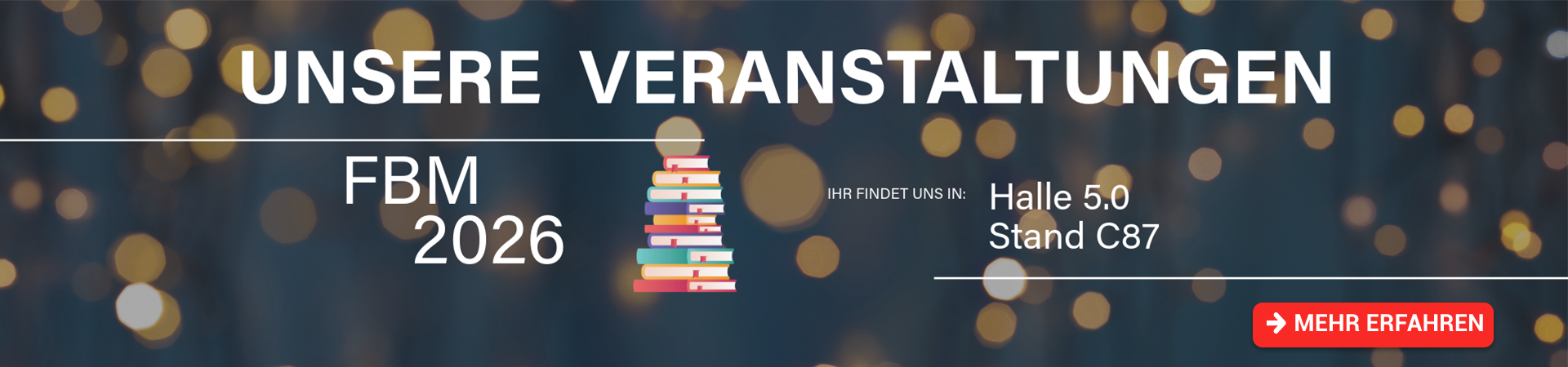 Text Unsere Veranstaltungen auf der Frankfurter Buchmesse 2026