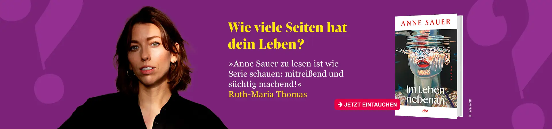 Im Leben nebenan von Anne Sauer mit dem Text: Wie viele Seiten hat dein Leben? 
