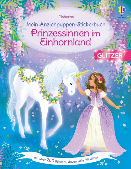 Cover des Buches Mein Anziehpuppen-Stickerbuch: Prinzessinnen im Einhornland von 