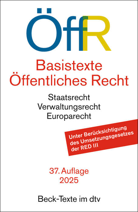 Cover des Buches Basistexte Öffentliches Recht von