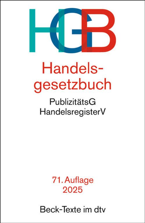 Cover des Buches Handelsgesetzbuch von 
