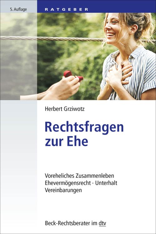 Cover des Buches Rechtsfragen zur Ehe von 