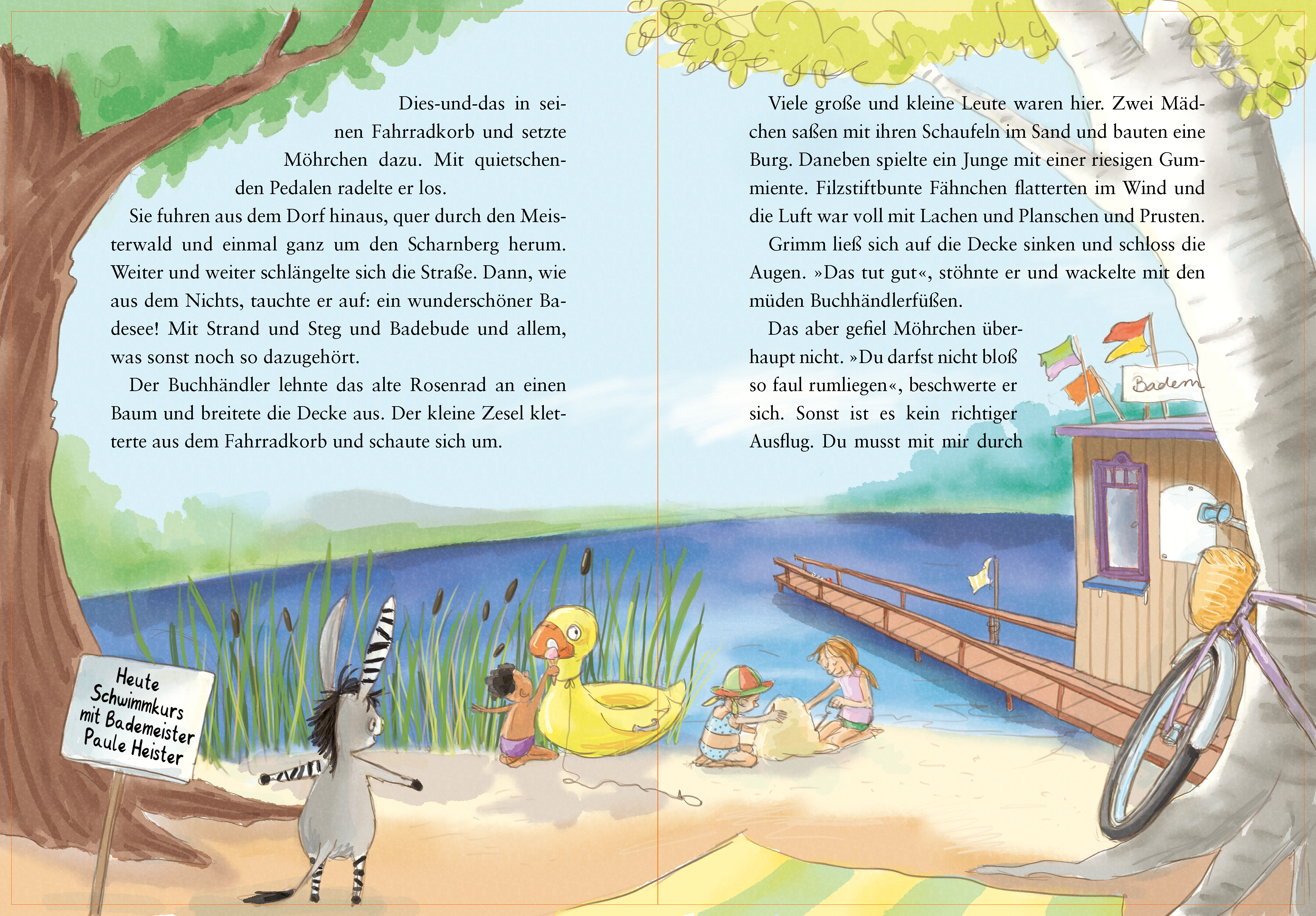 Cover des Buches Grimm und Möhrchen – Frühling, Sommer, Herbst und Zesel von Stephanie Schneider