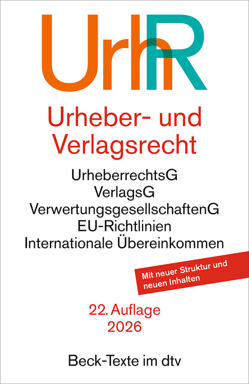 Cover des Buches Urheber- und Verlagsrecht von Prof. Dr. Jan Bernd Nordemann