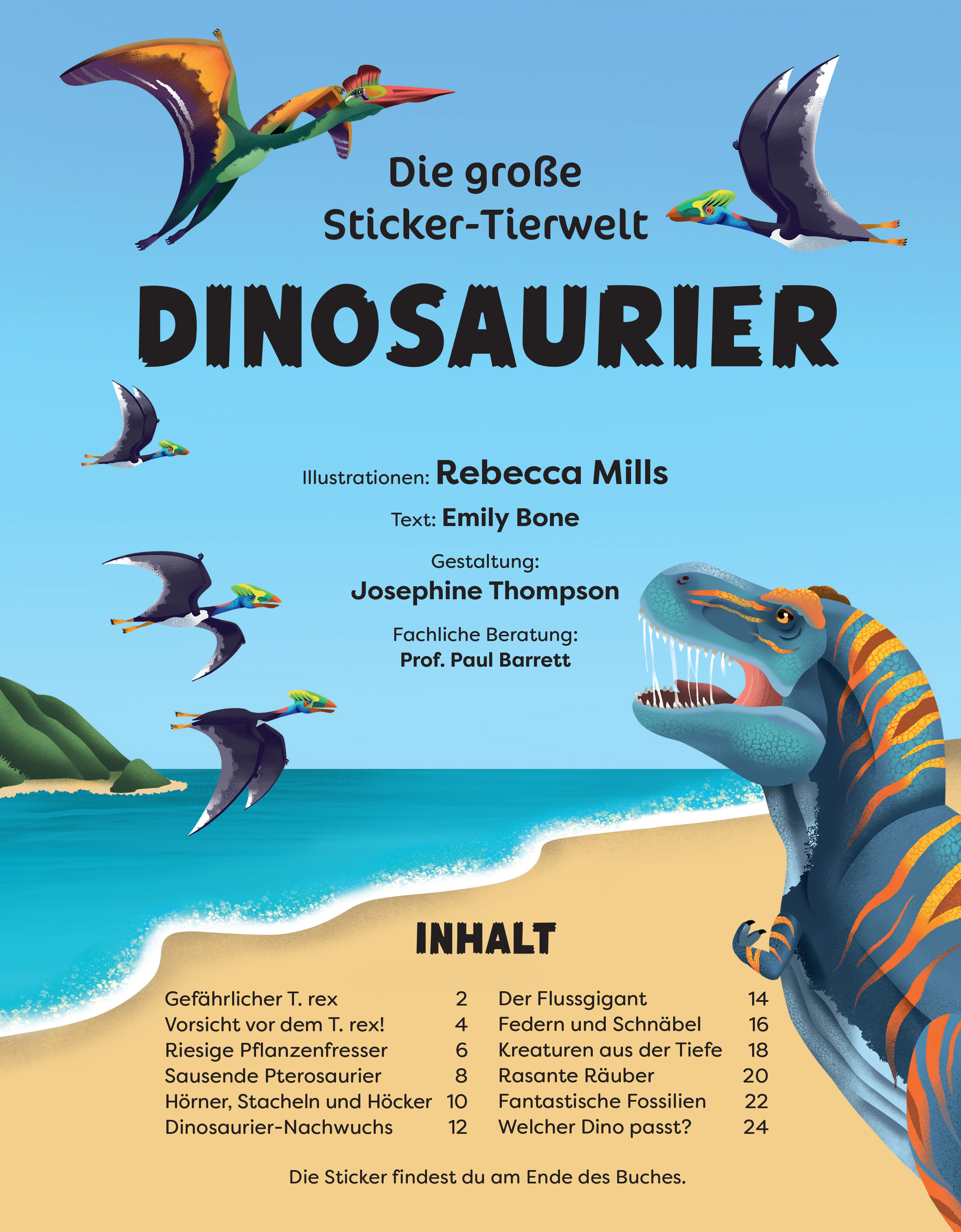 Die große Sticker-Tierwelt: Dinosaurier