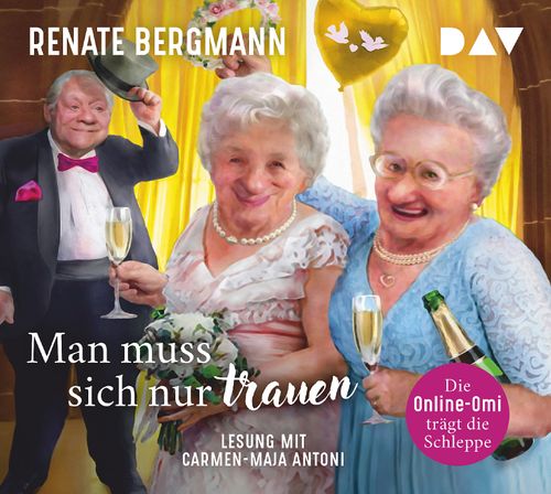 Man muss sich nur trauen. Die Online-Omi trägt die Schleppe