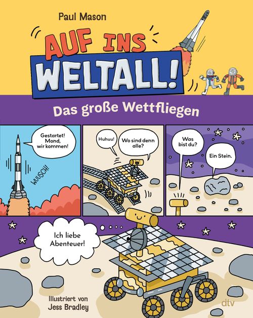 Cover des Buches Auf ins Weltall! – Das große Wettfliegen von  Cover des Buches Auf ins Weltall! – Das große Wettfliegen von