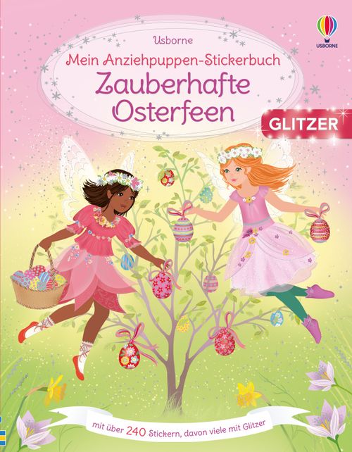 Cover des Buches Mein Anziehpuppen-Stickerbuch: Zauberhafte Osterfeen von  Cover des Buches Mein Anziehpuppen-Stickerbuch: Zauberhafte Osterfeen von