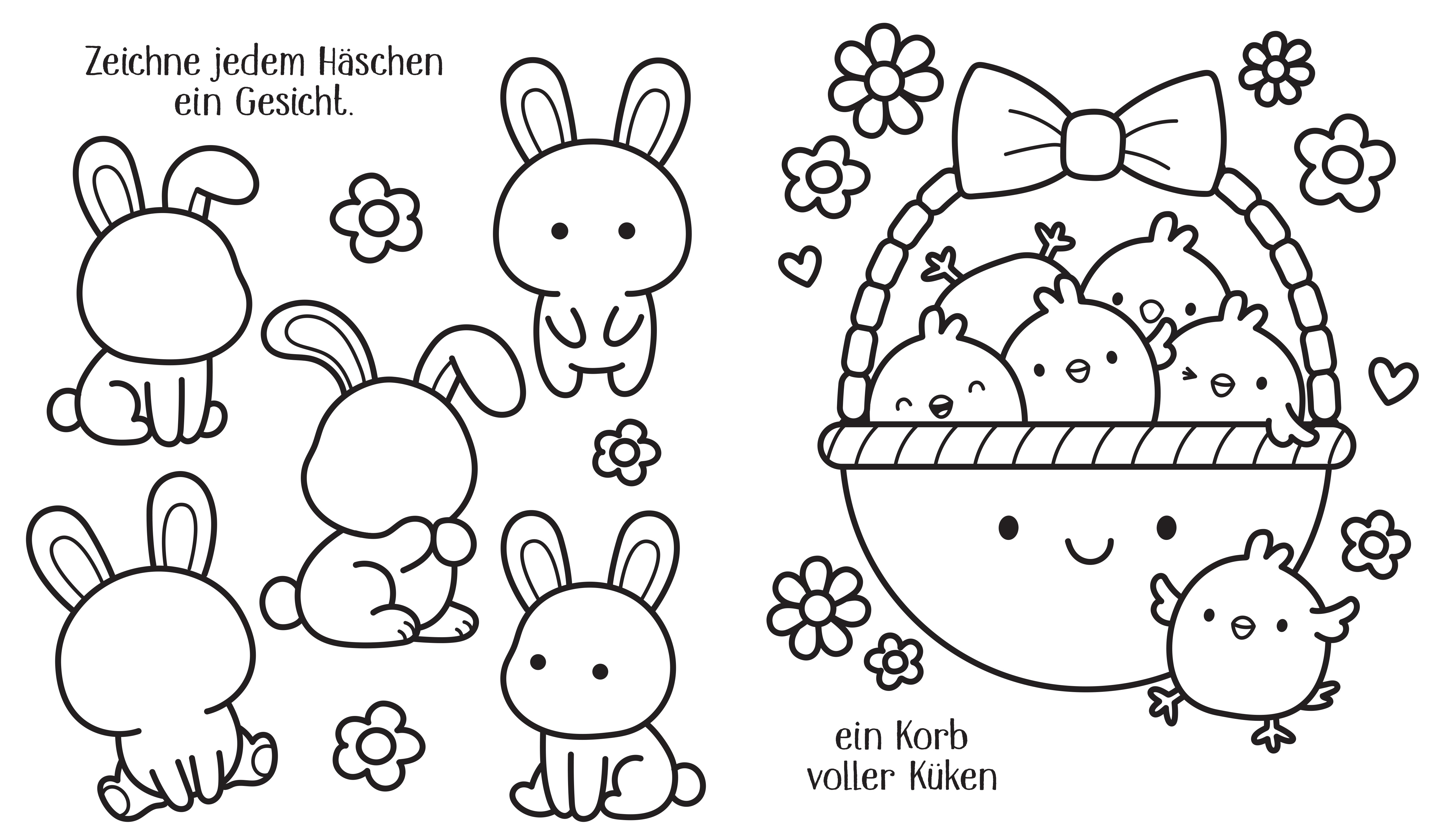 Cute Things – Niedliche Dinge zeichnen und ausmalen: Ostern