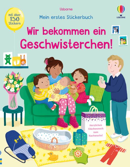 Cover des Buches Mein erstes Stickerbuch: Wir bekommen ein Geschwisterchen! von 