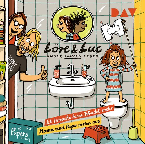 Cover des Buches Löre & Luc – Unser lautes Leben (8). Folge 15: Ich brauche keine Windel mehr / Folge 16: Mama und Papa rasten aus von 