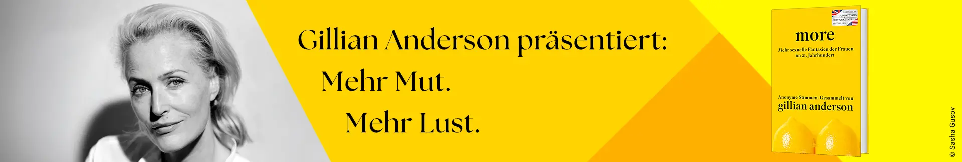 Banner zum Buch "more" von Gillian Anderson