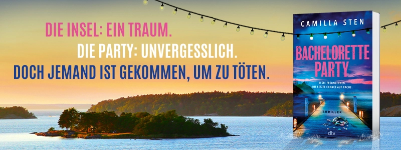 Buch Bachelorette Party und Text Die Insel: Ein Traum. Die Party: Unvergesslich. Doch jemand ist gekommen, um zu töten.