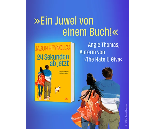 »Ein Juwel von einem Buch!« Angie Thomas, Autorin von ›The Hate U Give‹, über Jason Reynolds Jugendbuch ›24 Sekunden ab jetzt‹