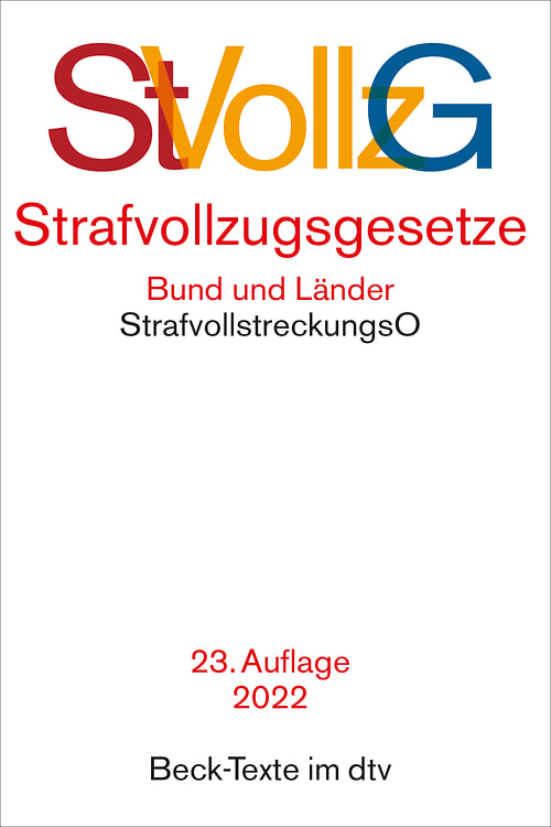 Cover des Buches Strafvollzugsgesetze von