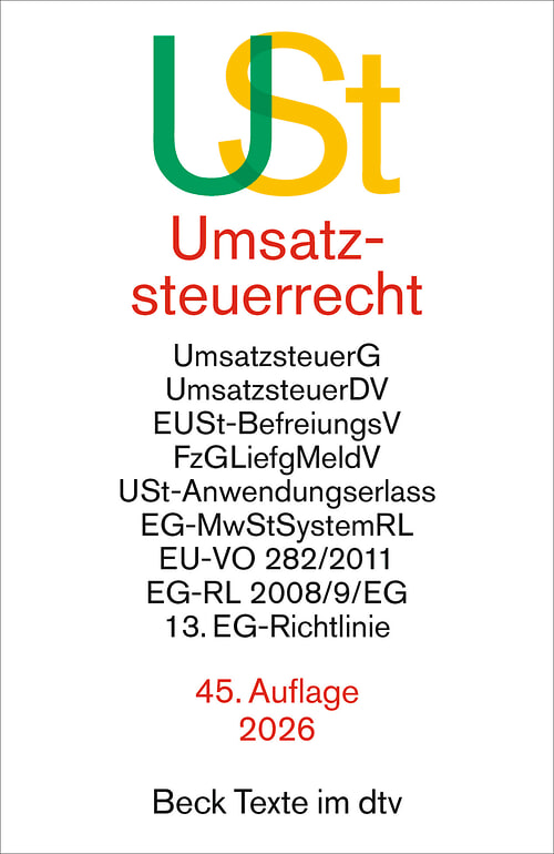 Cover des Buches Umsatzsteuerrecht von 