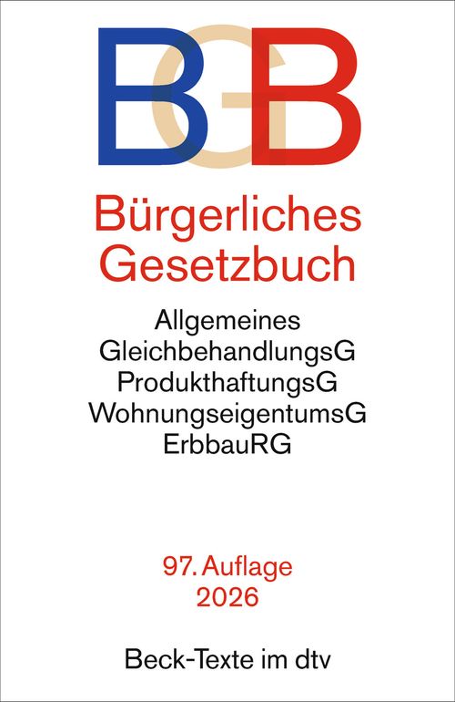 Cover des Buches Bürgerliches Gesetzbuch von 