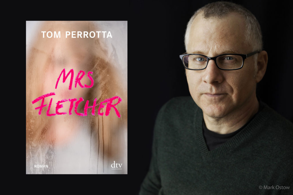 Foto des Autors Tom Perrotta und Buch Mrs Fetcher.