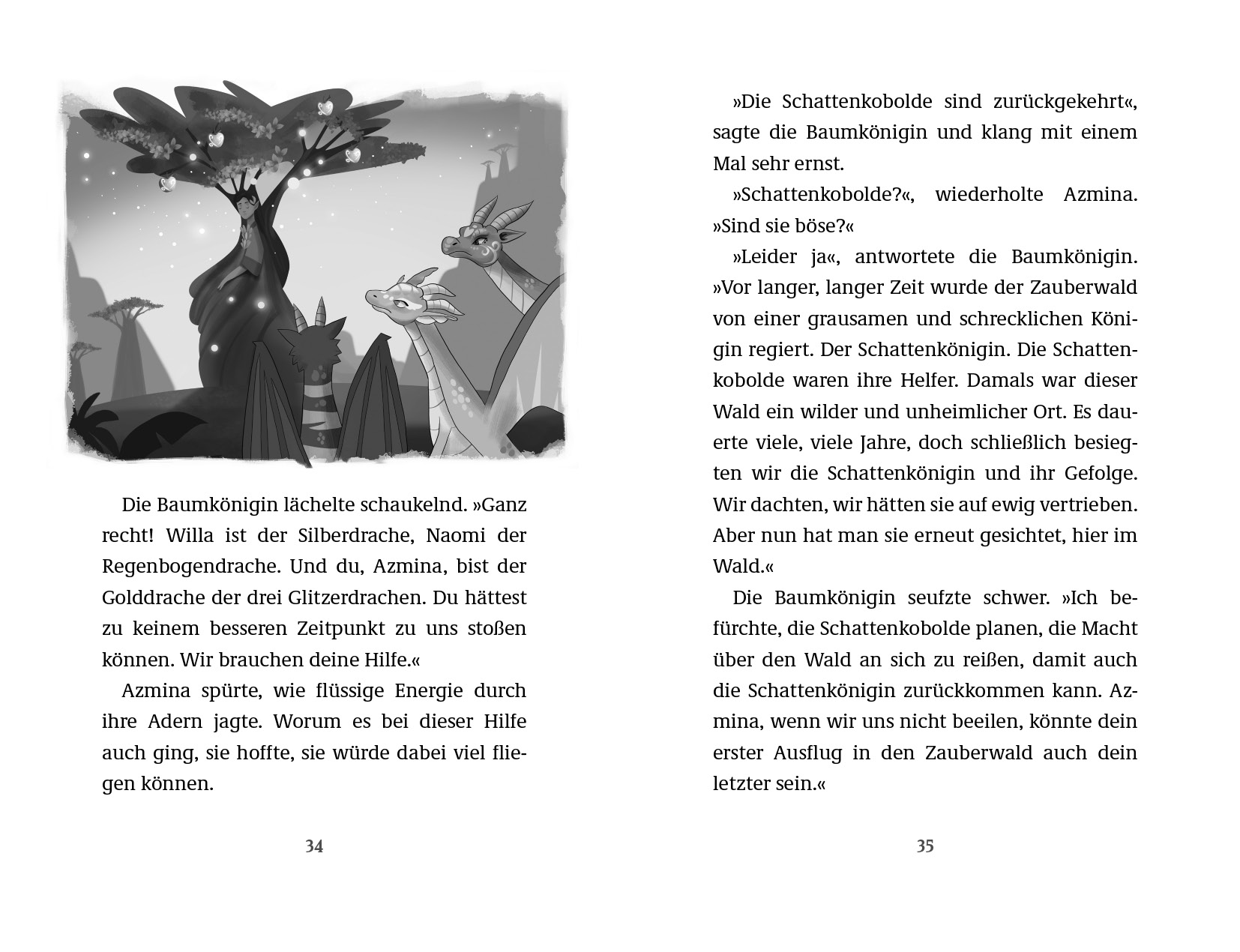 Cover des Buches Dragon Girls – Azmina, der Golddrache von Maddy Mara