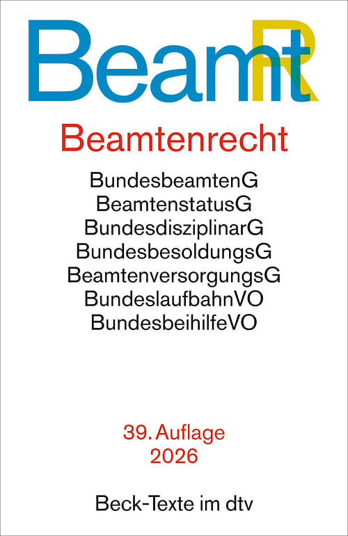 Cover des Buches Beamtenrecht von 
