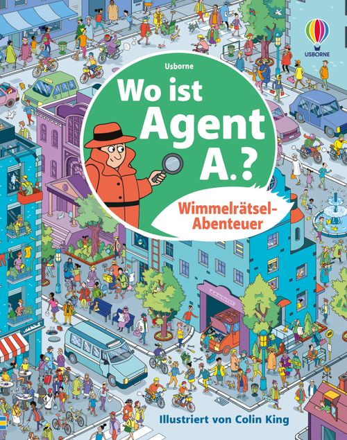 Cover des Buches Wimmelrätsel-Abenteuer: Wo ist Agent A.? von 
