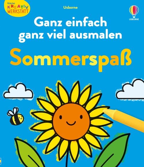 Cover des Buches Kleine Kreativ-Werkstatt – Ganz einfach ganz viel ausmalen: Sommerspaß von  Cover des Buches Kleine Kreativ-Werkstatt – Ganz einfach ganz viel ausmalen: Sommerspaß von