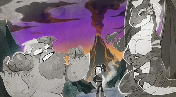 Startbild des Trailers zur Buchreihe Dragon World