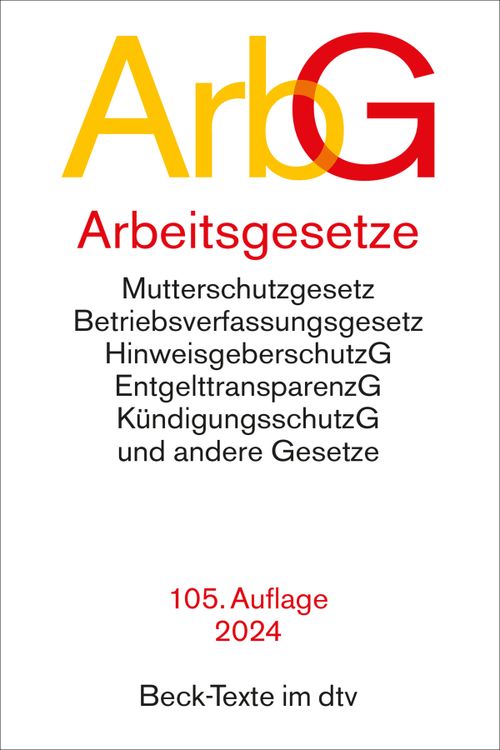 Cover des Buches Arbeitsgesetze von 