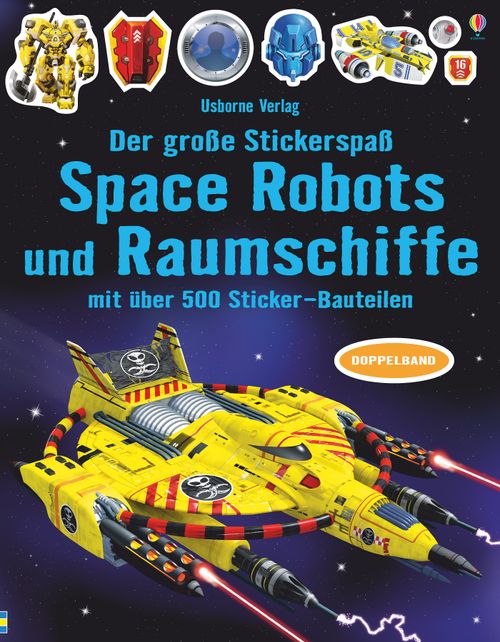 Cover des Buches Der große Stickerspaß: Space Robots und Raumschiffe von Simon Tudhope