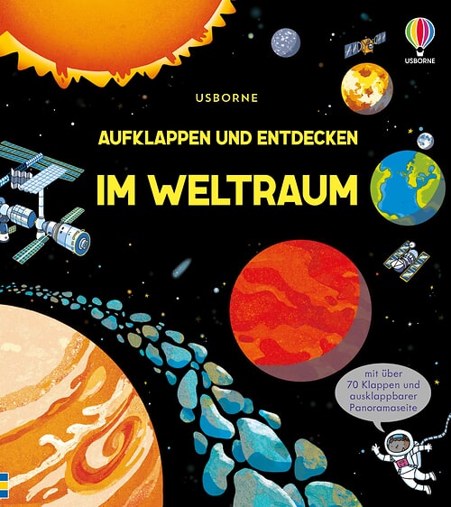 Cover des Buches Aufklappen und Entdecken: Im Weltraum von Rob Lloyd Jones